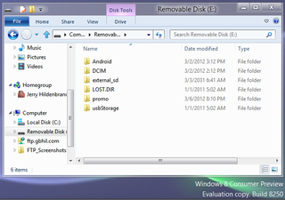 USB Mass storage on Windows 8