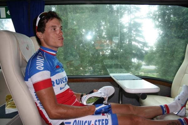 Sylvain Chavanel: the first rider on the bus