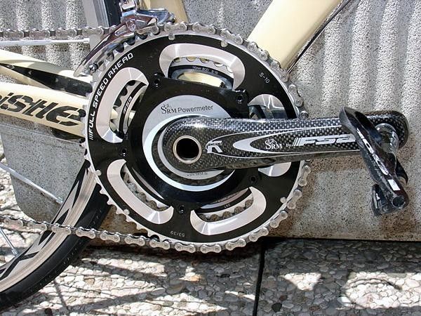 Close up of SRM FSA Powermeter