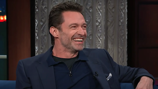 Hugh Jackman appeared on the Late Show with Stephen Colbert.