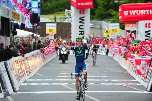 Rui Costa (Movistar) wins stage 2 of the Tour de Suisse