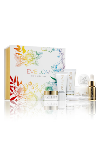 Eve Lom 2024 pride collection on a white background