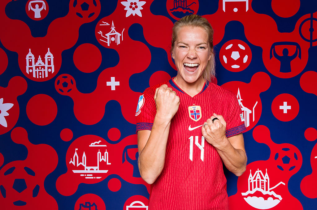 Ada Hegerberg of Norway poses for a portrait during the Official UEFA Women's EURO 2025 Portrait Session on June 23, 2025 in Oslo, Norway.