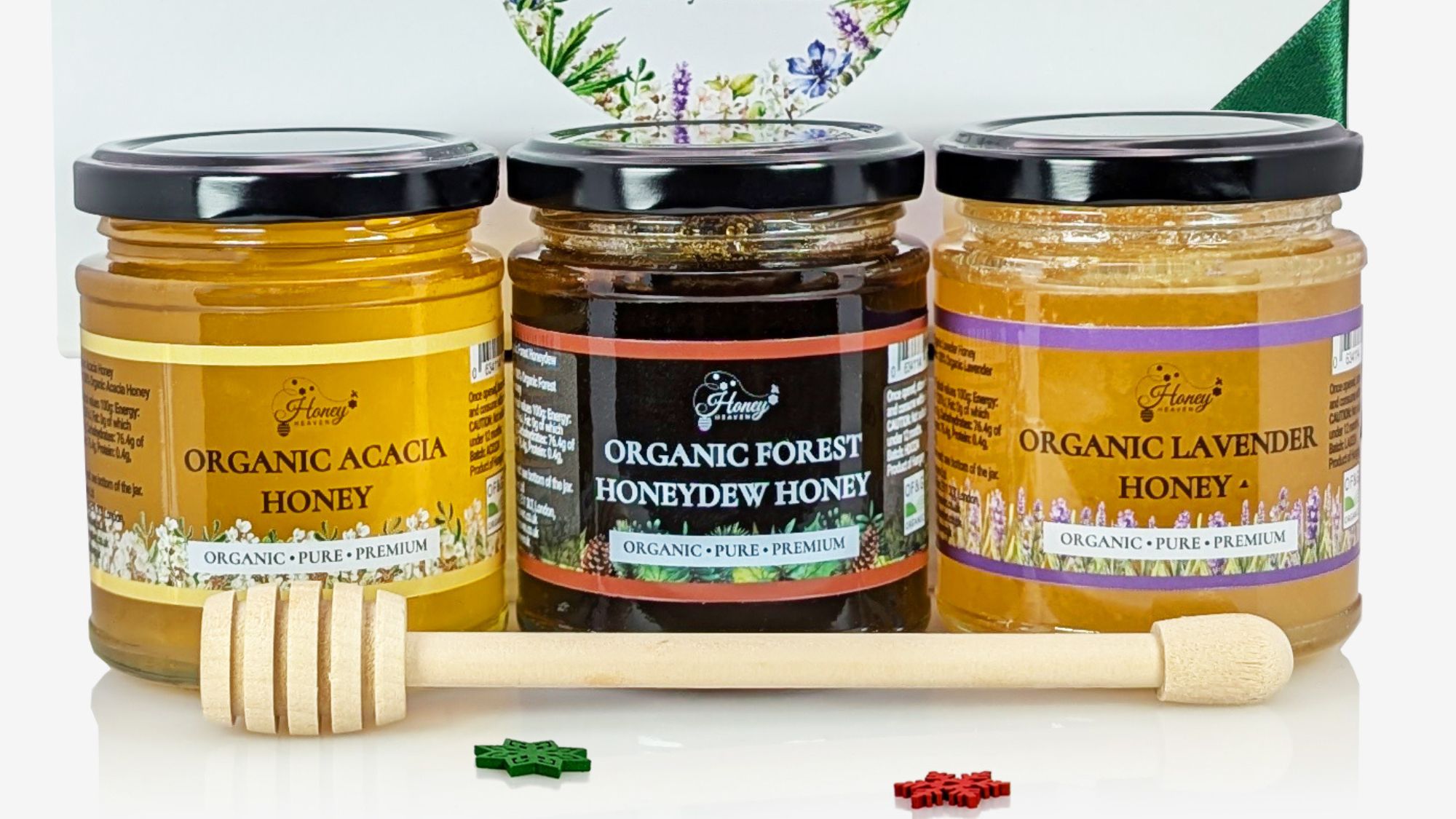 Honey Heaven pure raw honey set