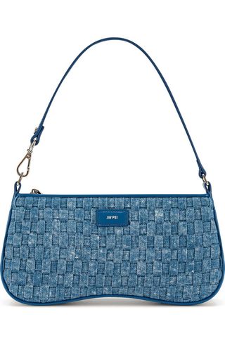 Eva Woven Denim Convertible Shoulder Bag