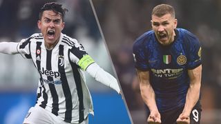 Paulo Dybala of Juventus and Edin Dzeko of Inter Milan could both feature in the Juventus vs Inter Milan live stream