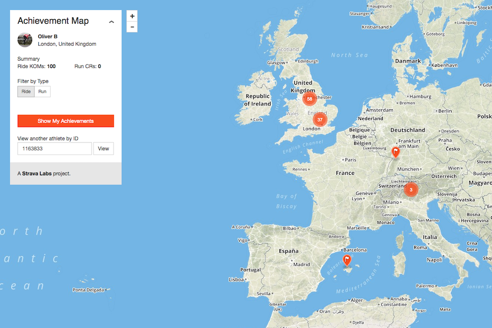 See all of your Strava achievements on one handy map | Cycling Weekly