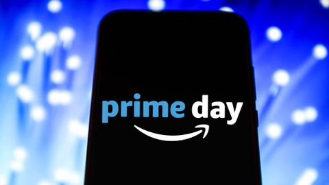 A smartphone with the Prime Day logo on the screen