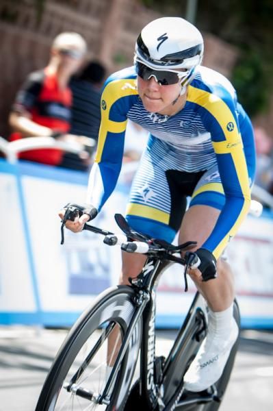 Emilia Fahlin (Specialized-Lululemon) on her way out.