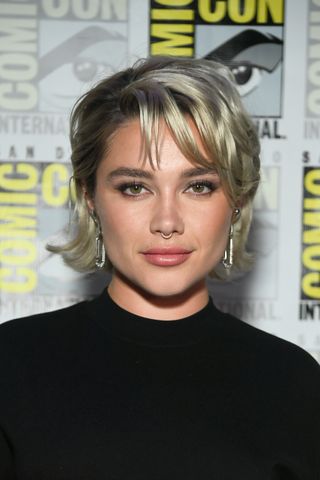 heart shaped face - florence pugh