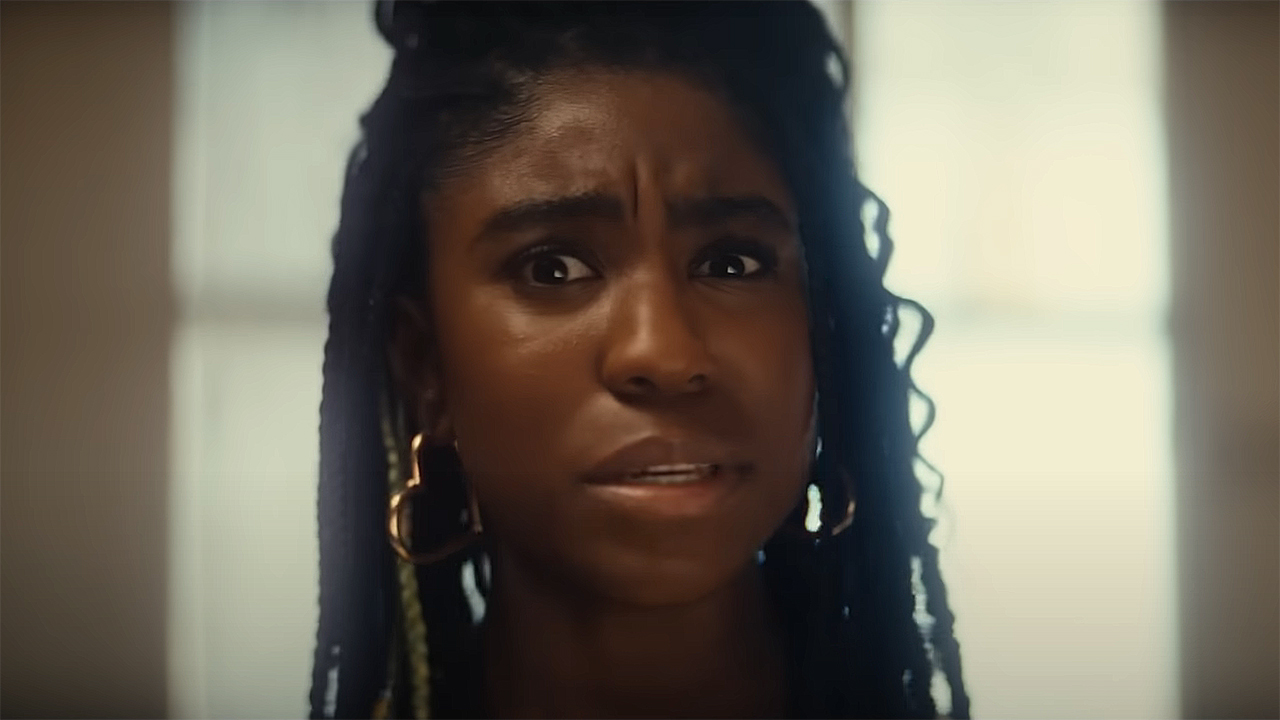 Natalie with a confused look on her face in Marvel's Ironheart TV show