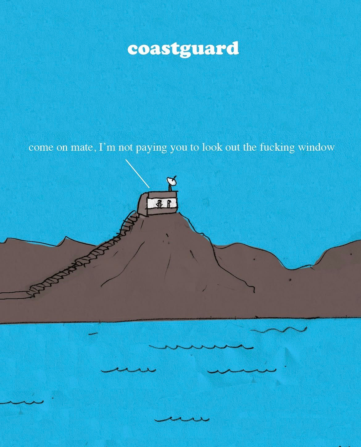 cartoon drawing and funny text by Modern Toss