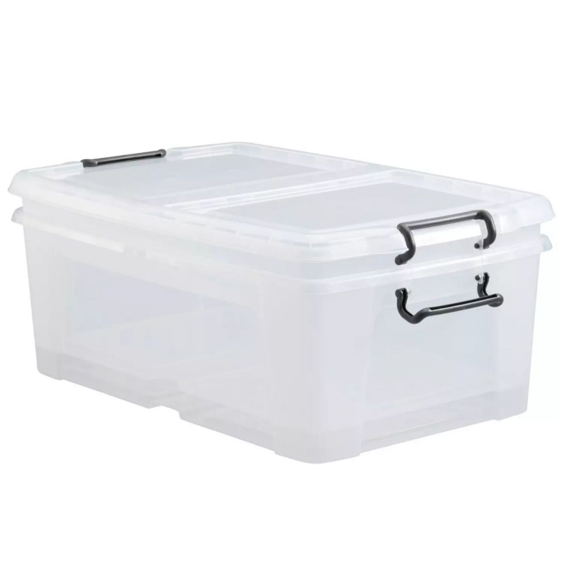 Strata Smart 2 x 50L Underbed Plastic Storage Boxes