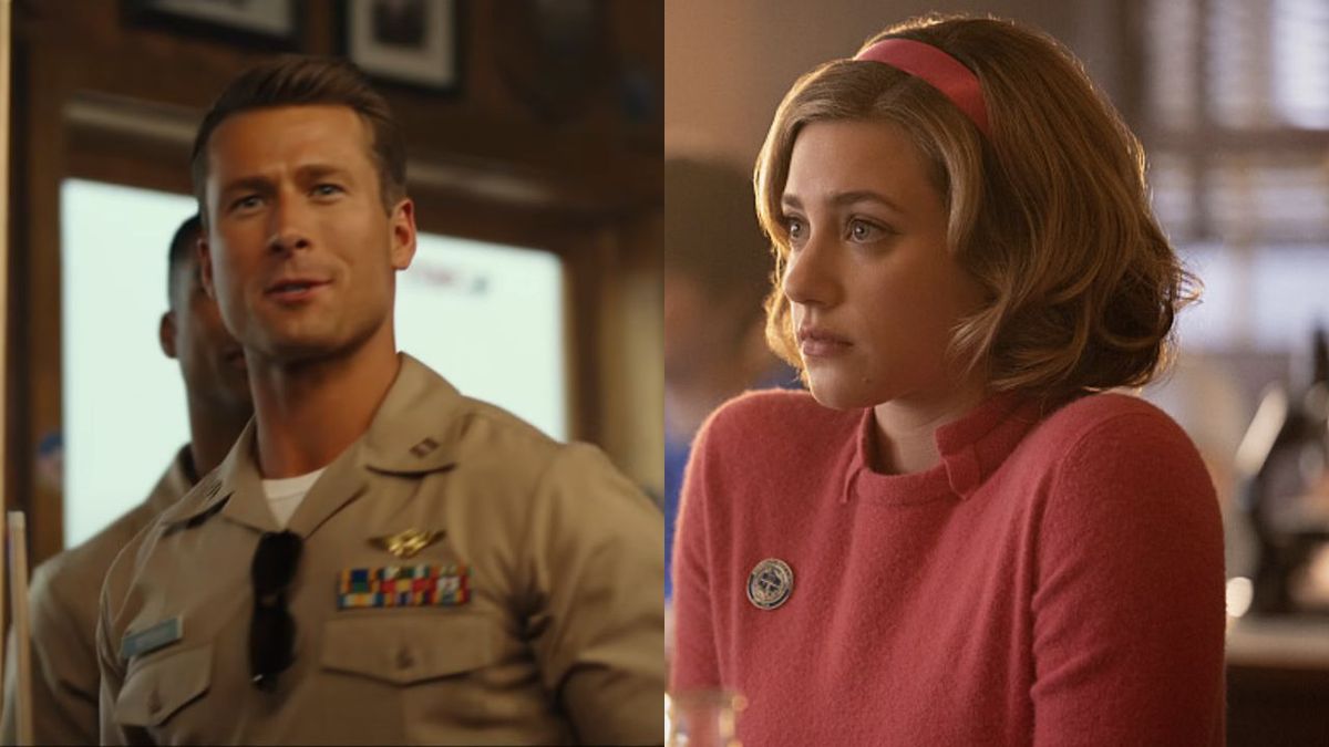 Glen Powell in Top Gun Maverick/Lili Reinhart in Riverdale