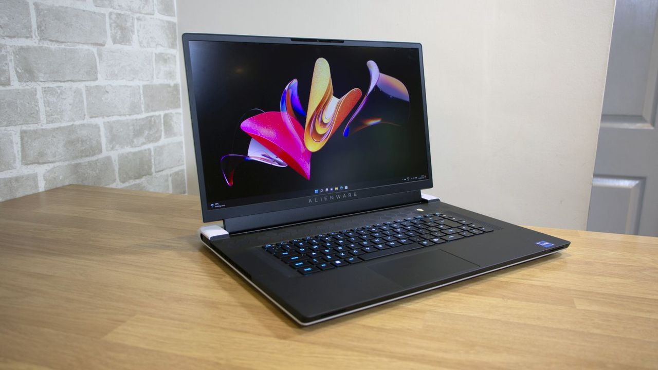 A photograph of the Alienware x17 R2