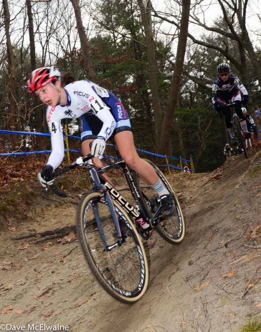 Frances Morrison (JAM Fund/NCC/Vittoria) racing to an impressive 9th place finish