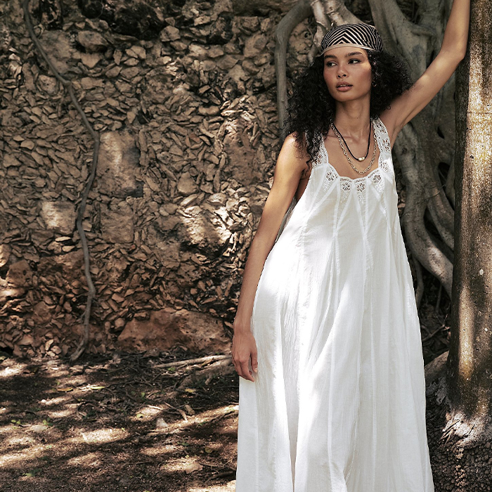 Models wear FP clothes. 