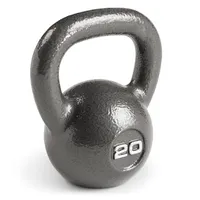 MARCY Single 20lb Cast-Iron Kettlebell