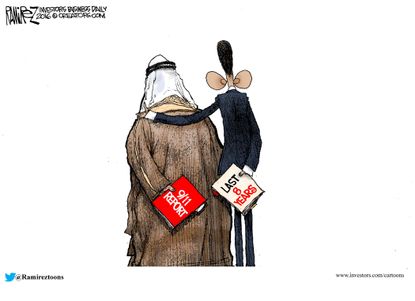 Obama Cartoon U.S. 9/11 Saudi Arabia