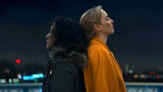 Sandra Oh and Jodie Comer in the last episode of Killing Eve Season 3.