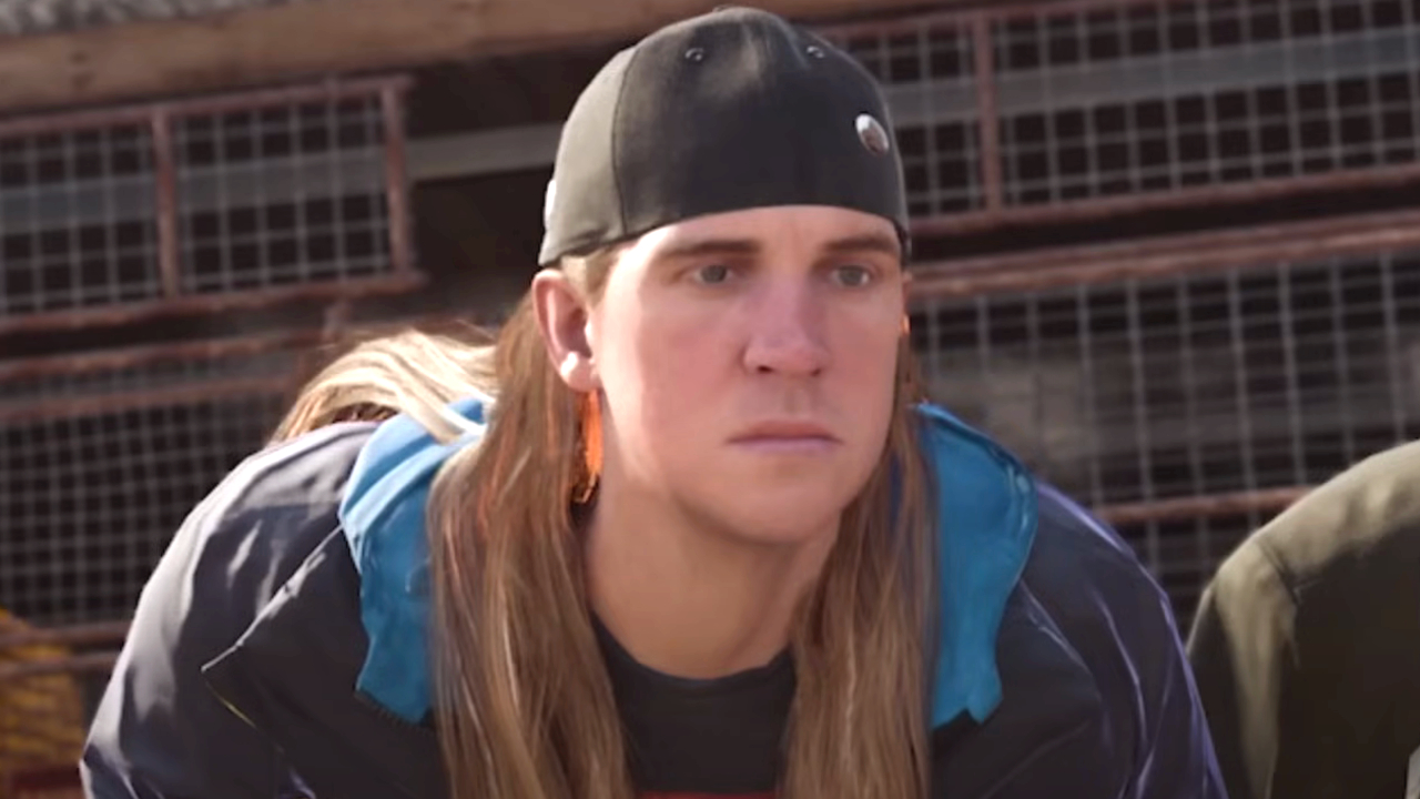 Jason Mewes stands in Warzone with a serious expression on his face in Call of Duty: Black Ops 6.