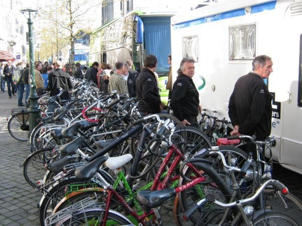 There are a lot of bikes in the Netherlands