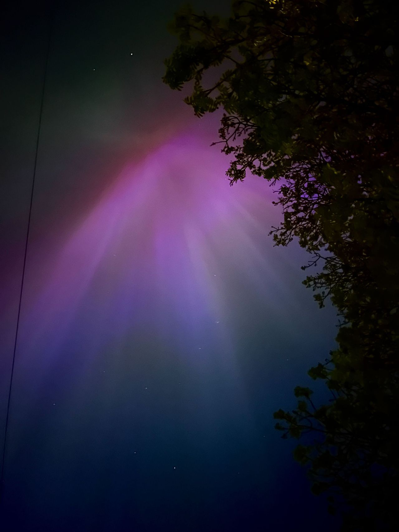 Northern lights from Nottingham, UK