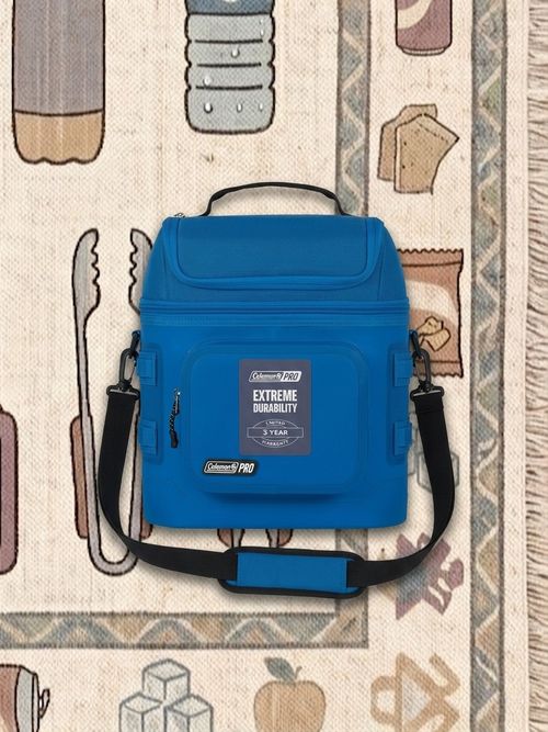 Coleman Pro 24-Can Premium Soft Cooler Lunchbox, Fully Insulated Lid & Body Stays Cold Up to 35 Hours, Great for Camping, Tailgating, Parties, Sports, Concerts, Lunches & More