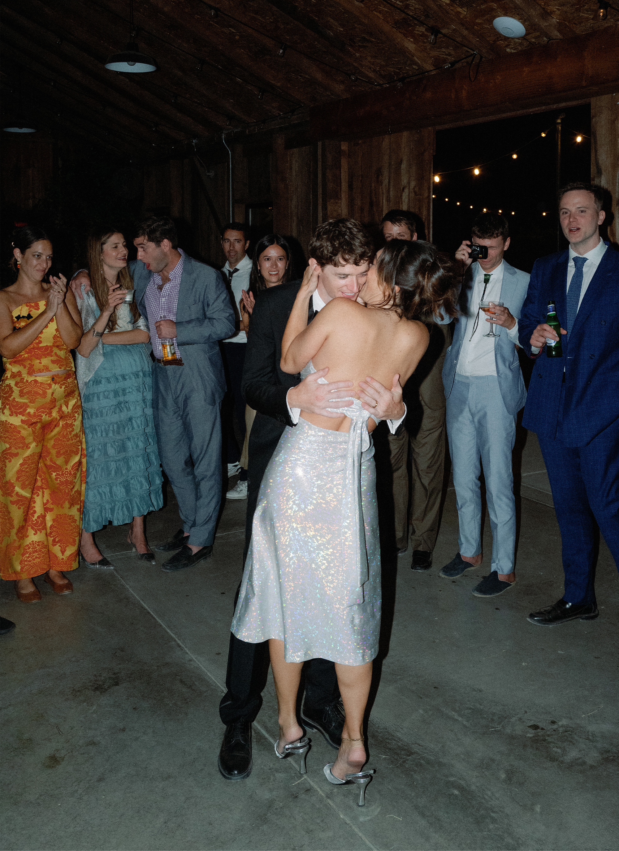 Charles and Hadley dancing together.