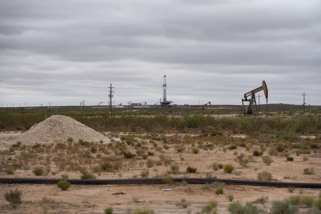 Oil rig in New Mexico