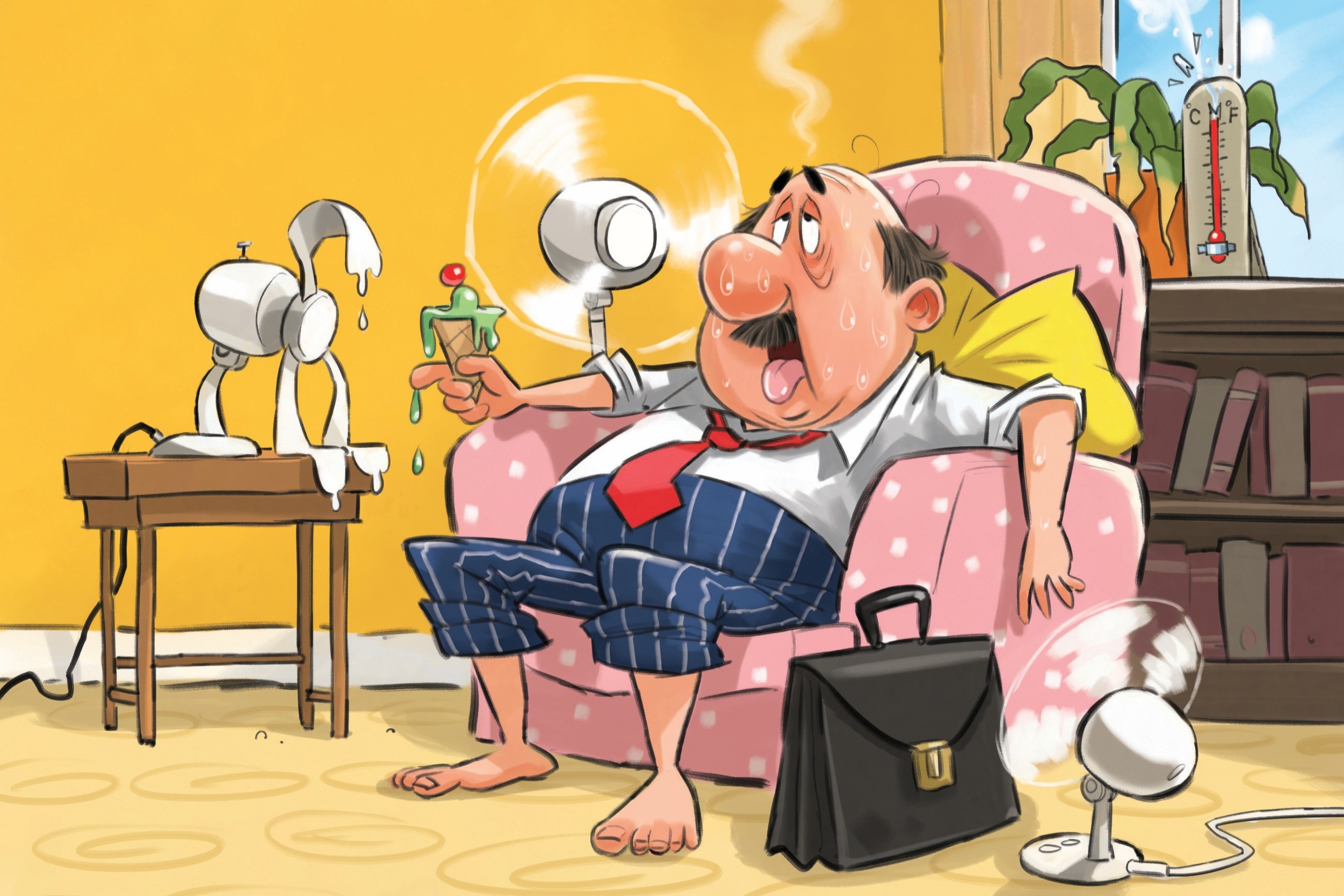 Britain air conditioning concept