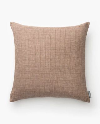 rust colored square pillow cover