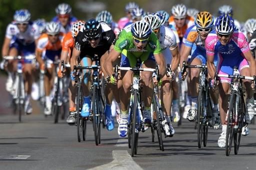 Peter Sagan (Liquigas - Doimo) is metres away from claiming the Tour de Romandie's stage one.