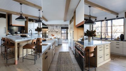 A lake cottage kitchen remodel in organic modern style