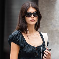 Kaia Gerber was spotted in L.A. wearing summer 2025's rugby shirt trend