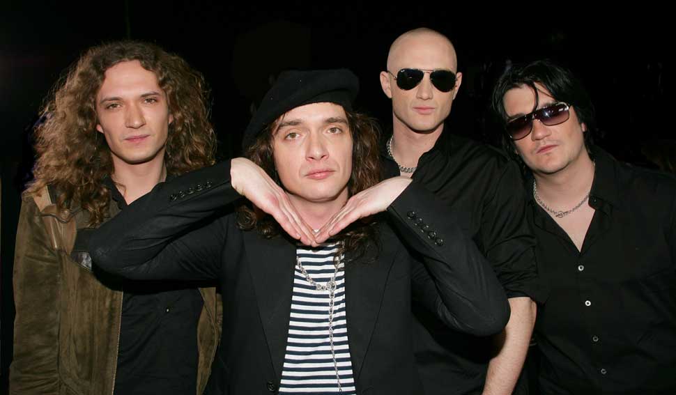 The Darkness on the red carpet at the MTV Australia Video Music Awards 2006