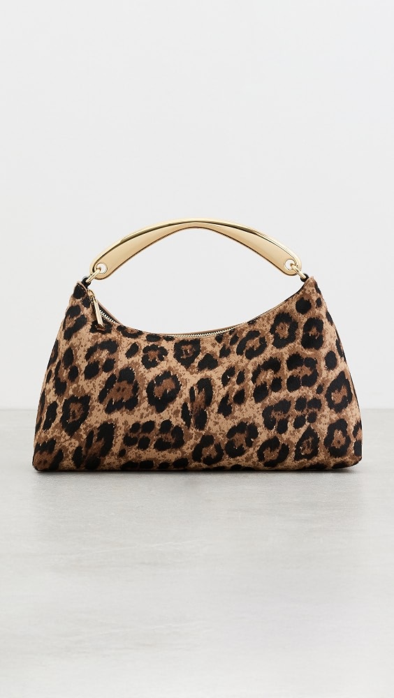 Metal Handle Rhea Bag - Leopard