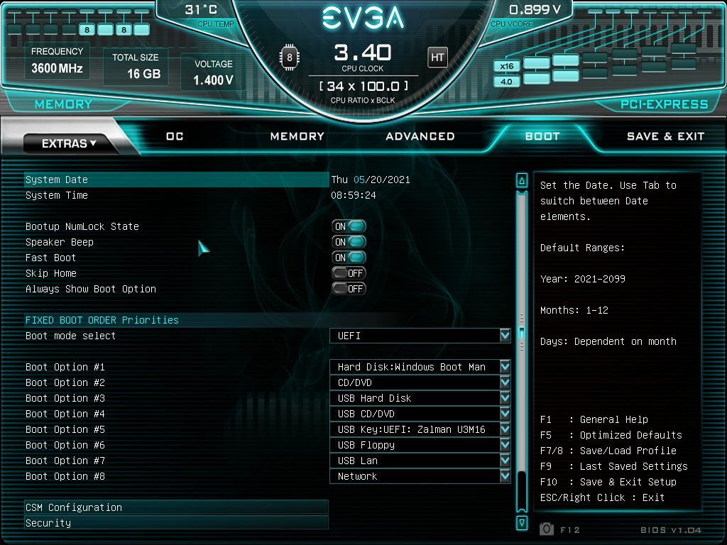 EVGA Z590 FTW WIFI