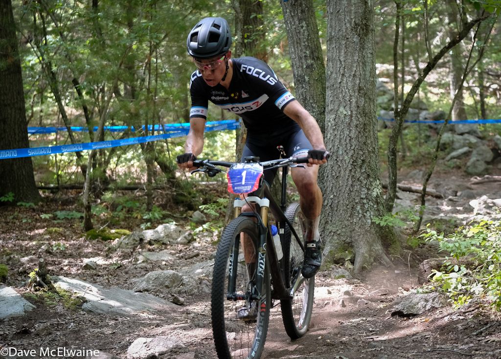 Jeremy Martin (Focus) entering one of the rock gardens