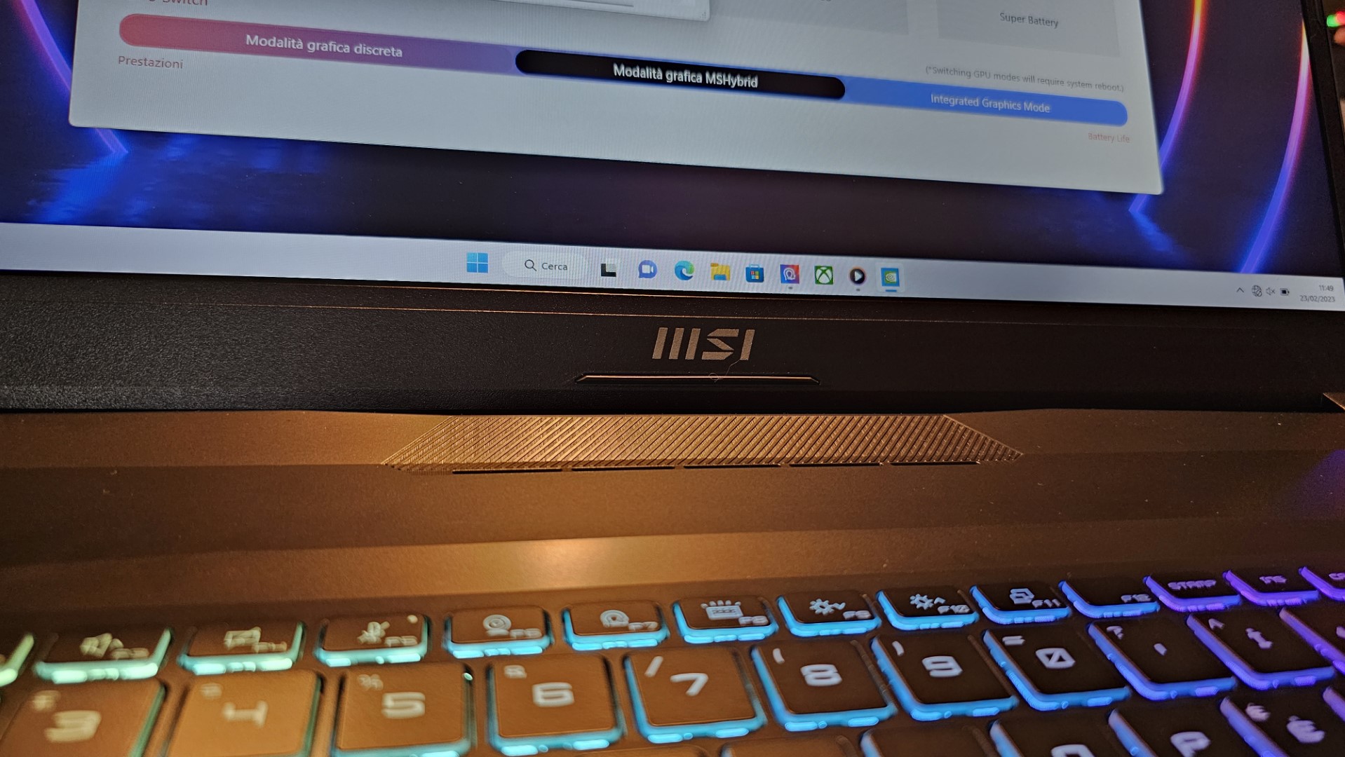 MSI laptops 2023