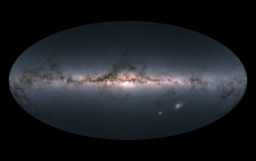 star map of the milky way galaxy, gaia