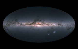 star map of the milky way galaxy, gaia