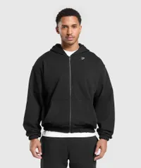 Gymshark Rest Day Essential Boxy Zip Up Hoodie Gymshark Rest Day Essential Boxy Zip Up Hoodie