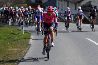 NATURNS ITALY APRIL 21 Tejay Van Garderen of United States and Team EF Education Nippo during the 44th Tour of the Alps 2021 Stage 3 a 162km stage from Imst to NaturnsNaturno TourofTheAlps TouroftheAlps on April 21 2021 in Naturns Italy Photo by Tim de WaeleGetty Images