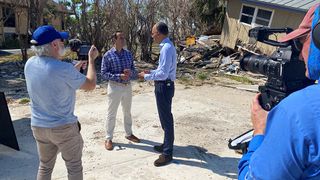 WFLA chief meteorologist Jeff Berardelli speaks with ‘NBC Nightly News’ anchor Lester Holt after Hurricane Ian.