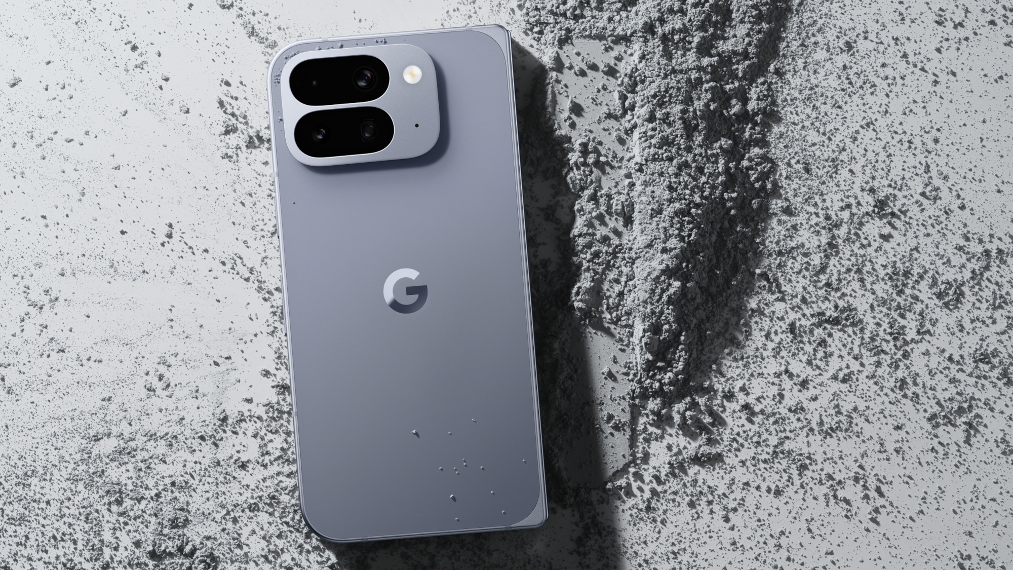 Google Pixel 10 Pro Fold on a beach