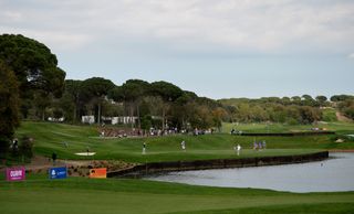 A green at the PGA Catalunya Golf Course