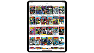 DC Comics app on iPad showing Batman stories