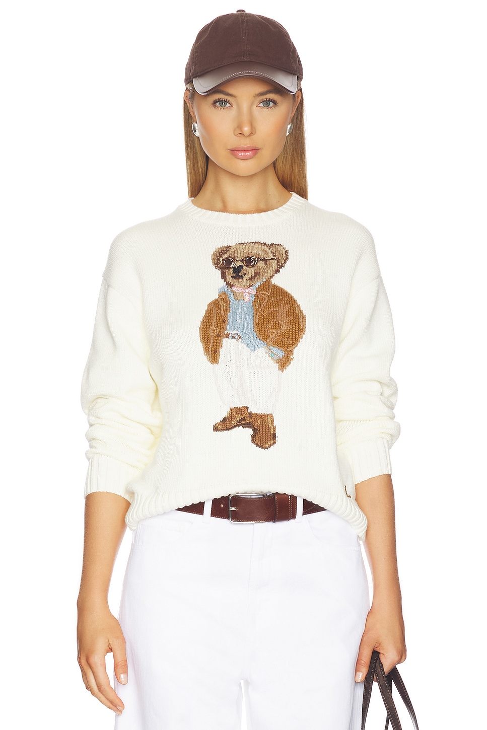 Cotton Bear Long Sleeve Crew Neck