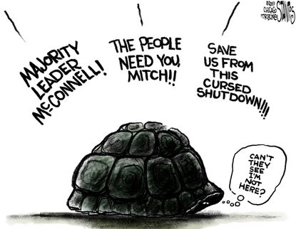 Political Cartoon U.S. Mitch Mcconnell Government Shutdown